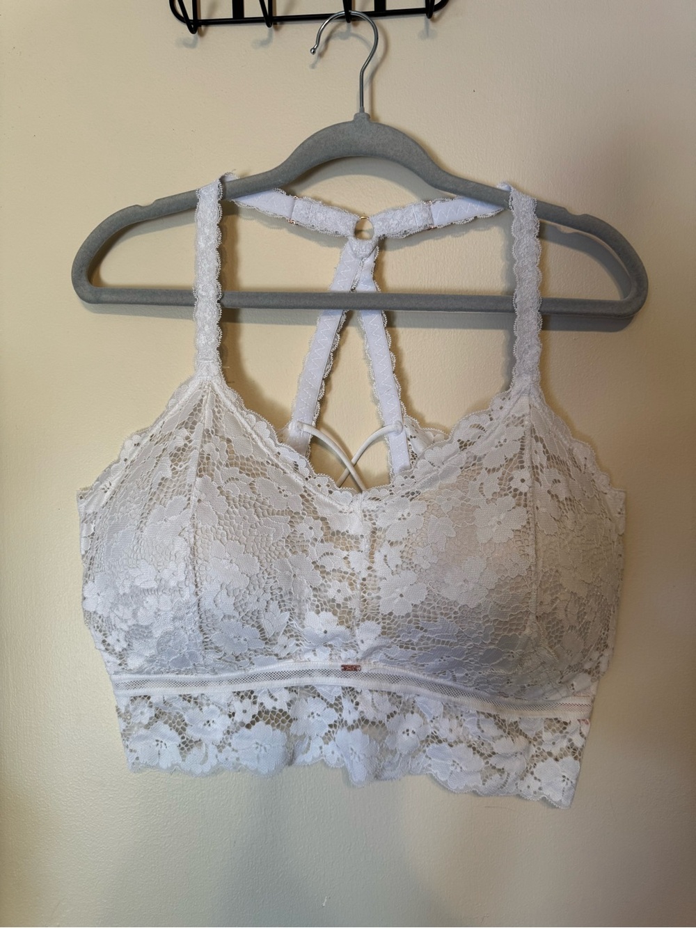 Jady K Juliette Racer Back with Floral Lace Overlace 2X/3X. Intimate